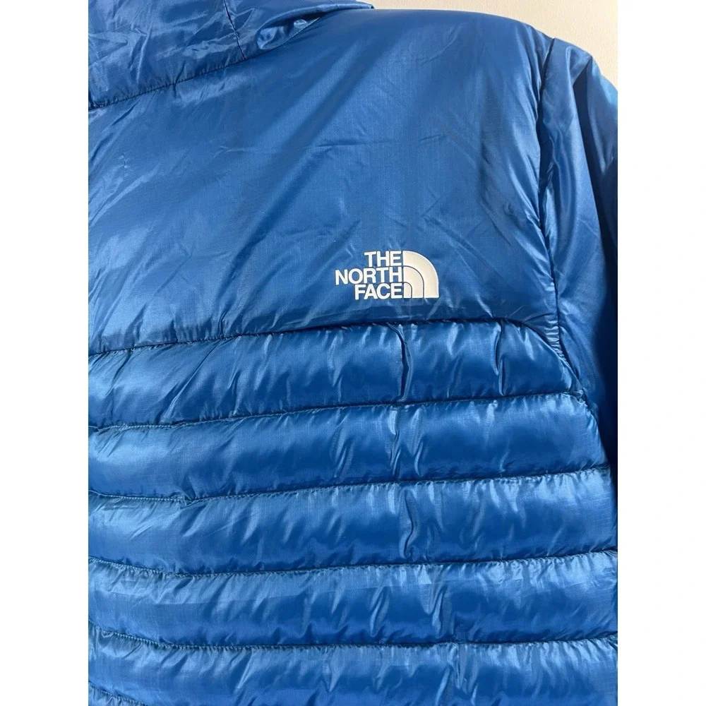 The North Face Mens L Blue Terra Peak Hoodie Puffer Jacket Nylon Shell NWT 2026